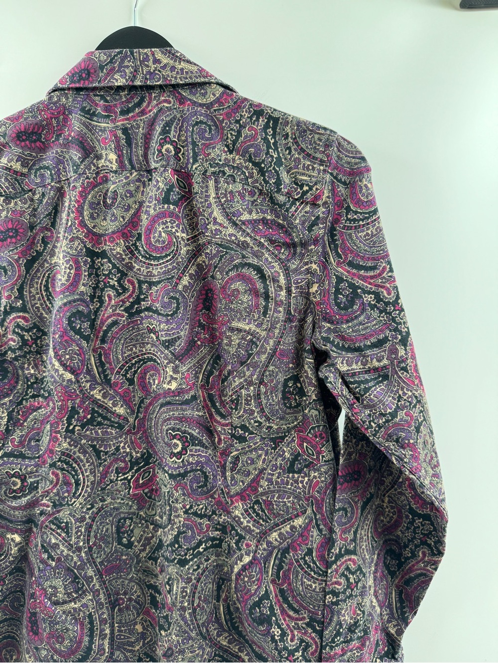 Chaps No Iron Paisley Button Down Shirt – Women's Large - Picture 8 of 8